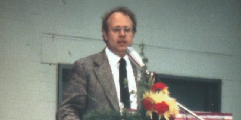 Hartmut Holzapfel, der Redner